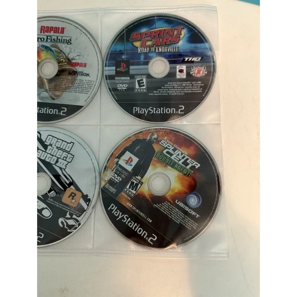 Lot of 4 PlayStation Games (PS2) Various Titles- Disc Only, Untested
